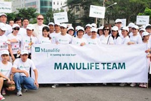 Manulife Việt Nam tham gia “Cuộc chạy Terry Fox”
